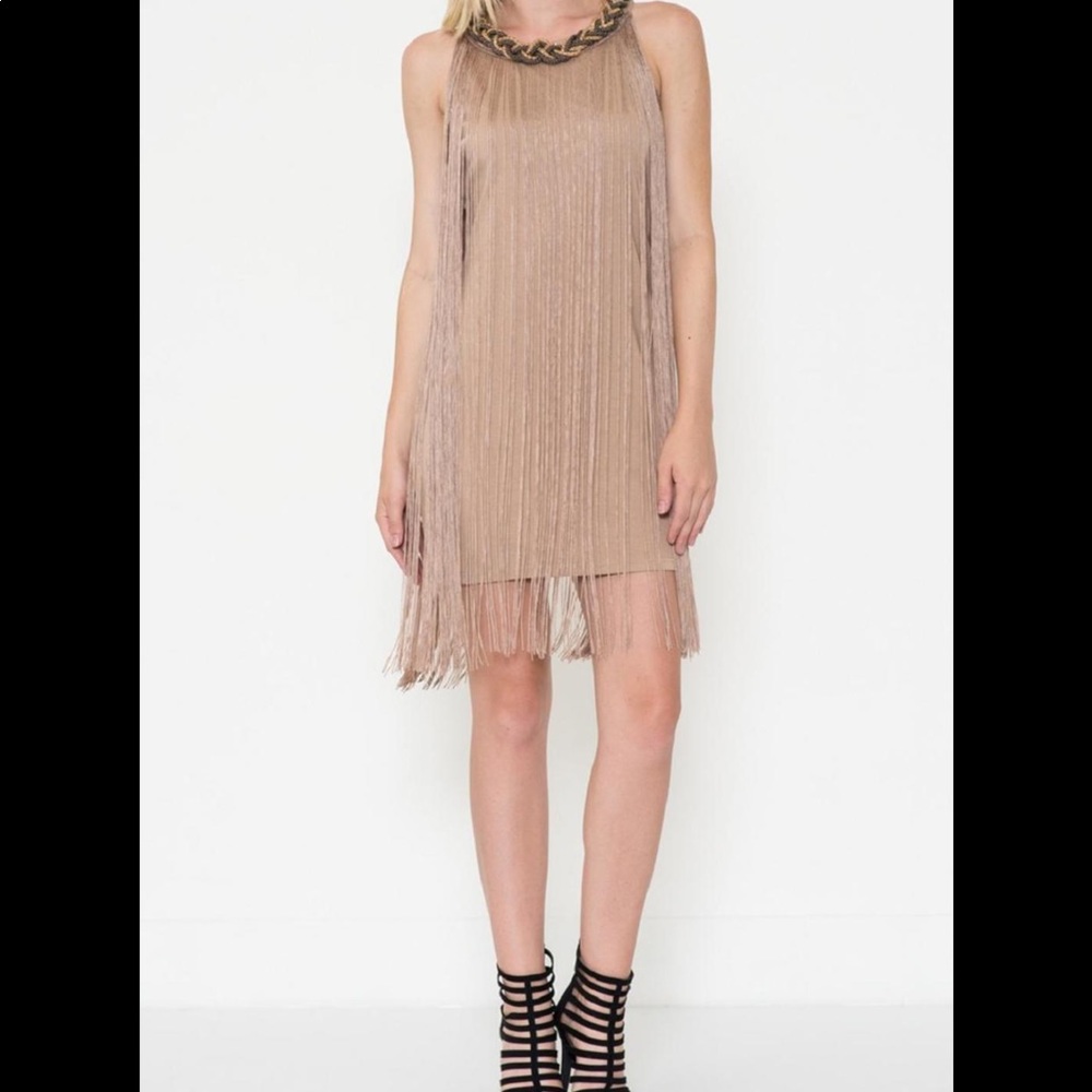 Esley Fringed Boho Western Mini Dress